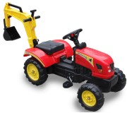 Tractor pedale cu cupa LeanToys Branson 5229 (Red)