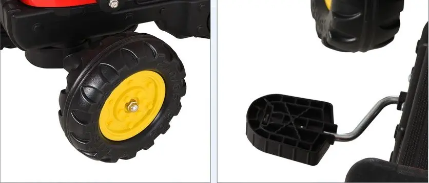 Tractor pedale cu cupa LeanToys Branson 5229 (Red)