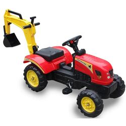 Tractor pedale cu cupa LeanToys Branson 5229 (Red)