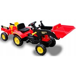 Tractor cu pedale remorca si cupa Benson (Red) Thumb