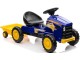 Tractor cu pedale si remorca Lean Cars G206 (Blue/Yellow)