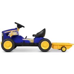 Tractor cu pedale si remorca Lean Cars G206 (Blue/Yellow) Thumb