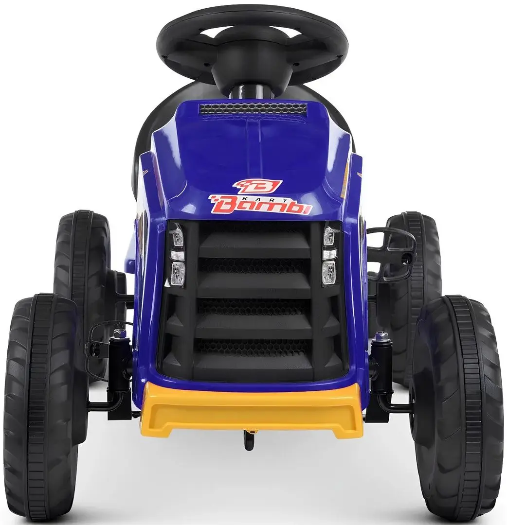 Tractor cu pedale si remorca Lean Cars G206 (Blue/Yellow)