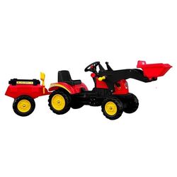 Tractor pedale cu remorca LeanToys 5227 (Red/Black) Thumb