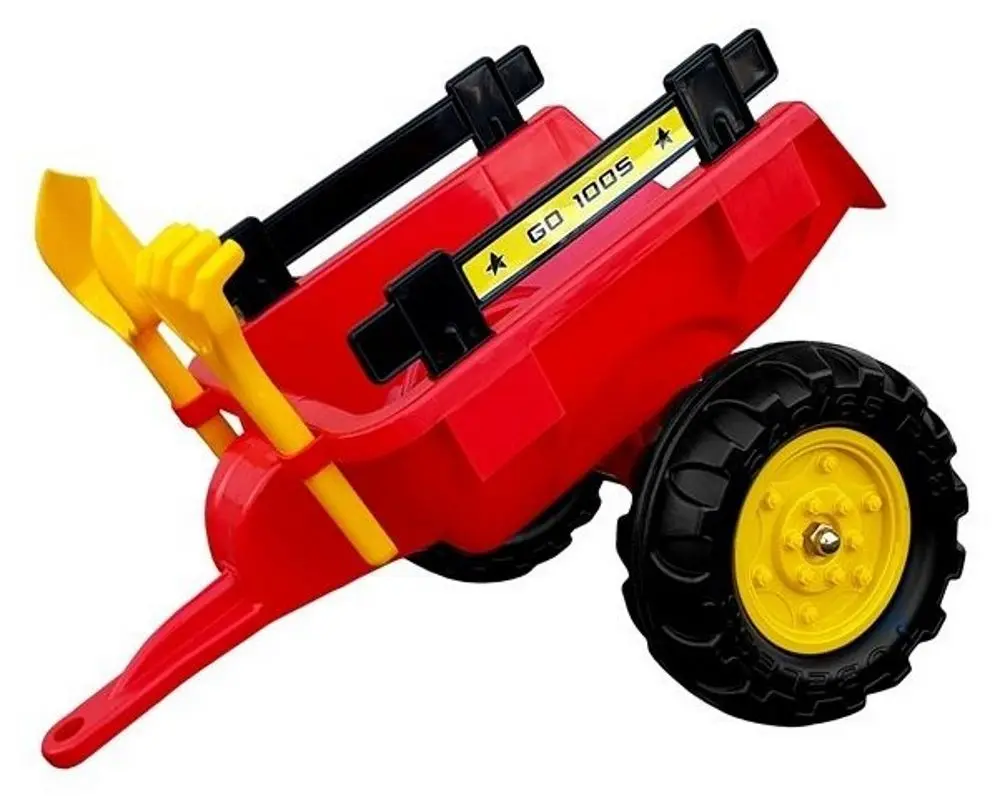 Tractor pedale cu remorca LeanToys 5227 (Red/Black)