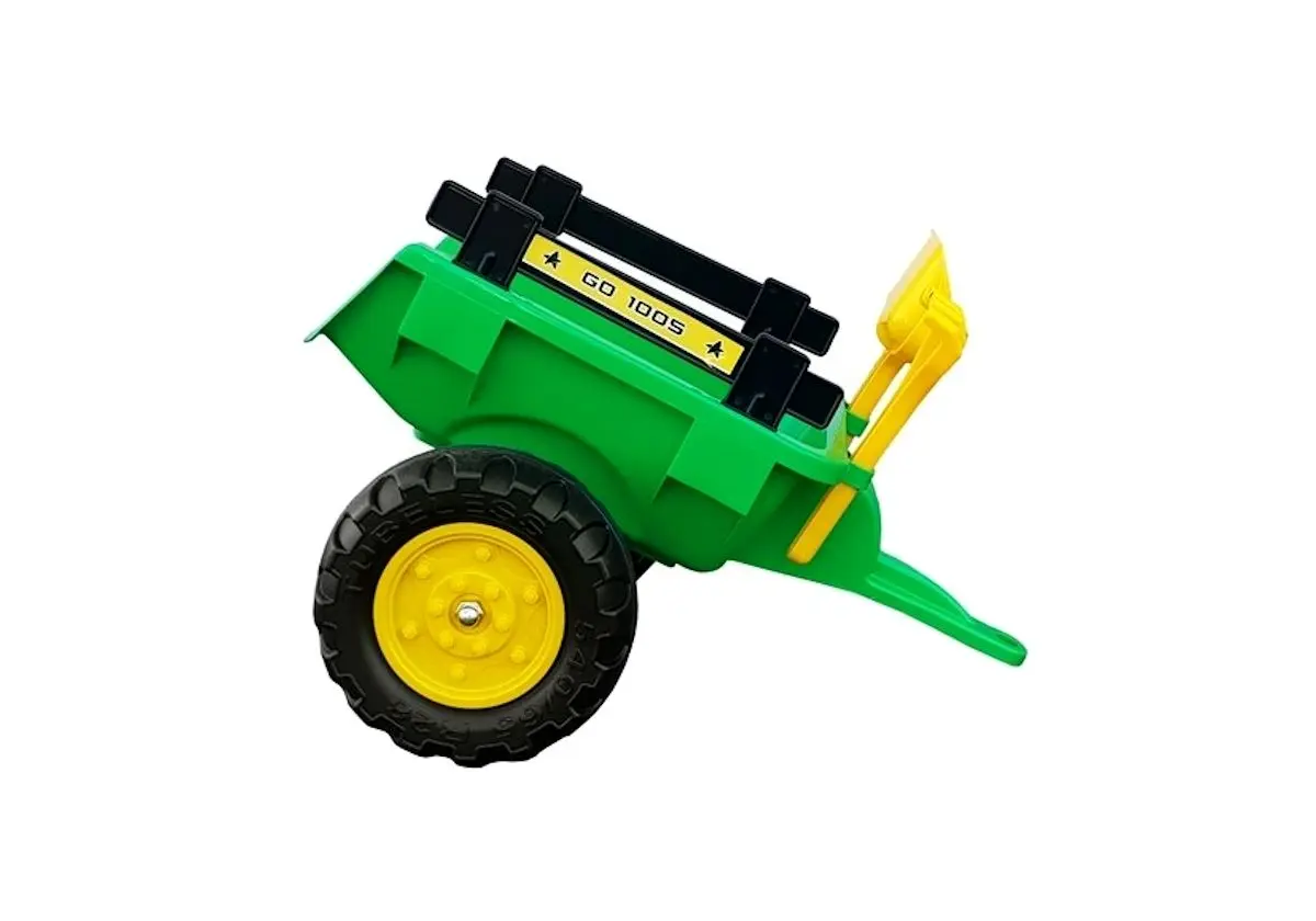 Tractor cu pedale și remocă LeanToys Branson 3827 (Green)