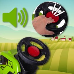 Tractor cu pedale si remorca MalPlay XXL 109639 (Green/Black) Thumb