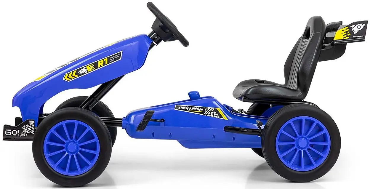 Carting cu pedale Milly Mally Go-Kart Rocket (Navy)