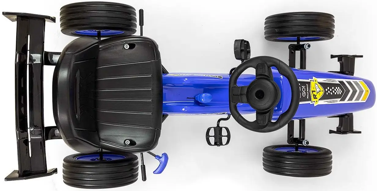 Carting cu pedale Milly Mally Go-Kart Rocket (Navy)