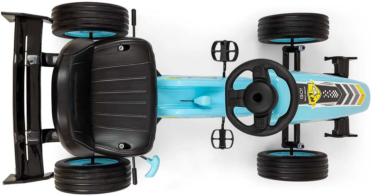 Carting cu pedale Milly Mally Go-Kart Rocket (Ocean)