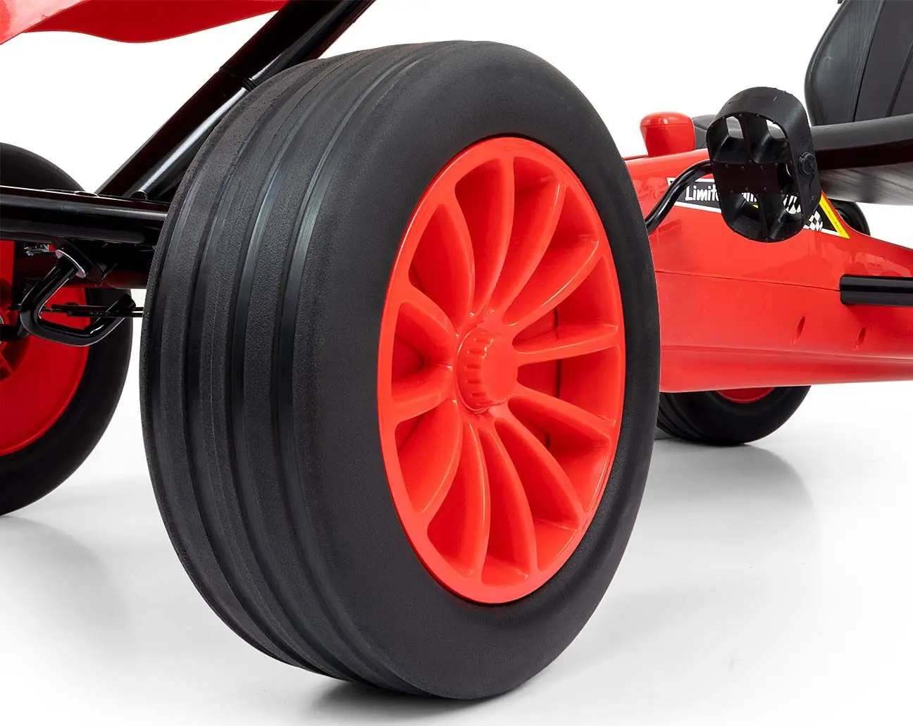 Carting cu pedale Milly Mally Go-Kart Rocket (Red)