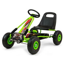 Carting cu pedale Milly Mally Go-Kart Thor (Green)