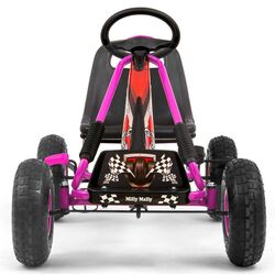 Carting cu pedale Milly Mally Go-Kart Thor (Pink) Thumb