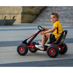 Carting cu pedale Milly Mally Go-Kart Thor (Pink) Thumb