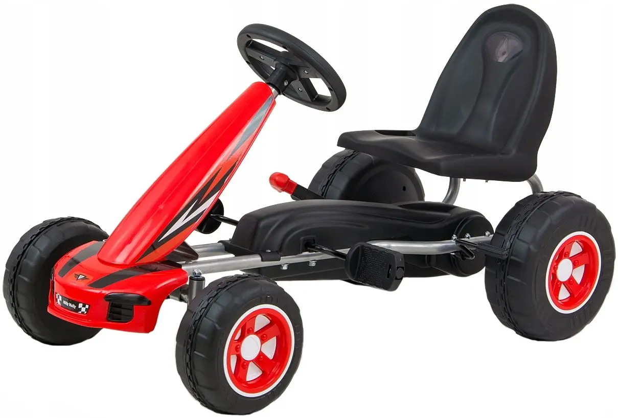 Carting cu pedale Milly Mally Go-Kart Viper (Red)