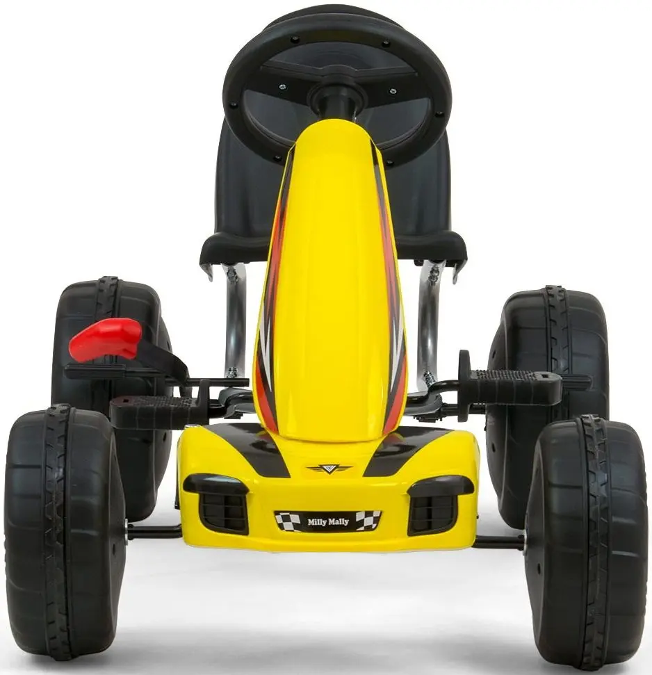 Carting cu pedale Milly Mally Go-Kart Viper (Yellow)
