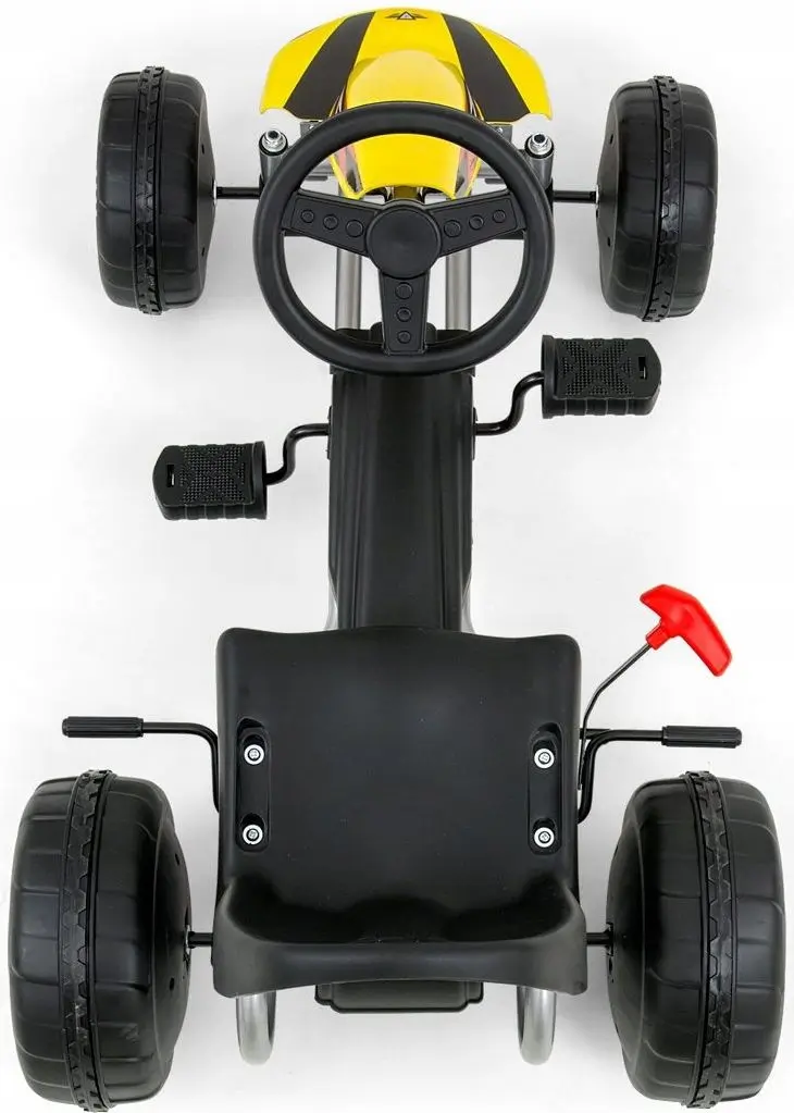 Carting cu pedale Milly Mally Go-Kart Viper (Yellow)