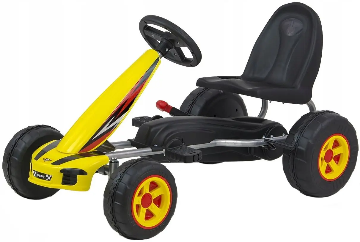 Carting cu pedale Milly Mally Go-Kart Viper (Yellow)