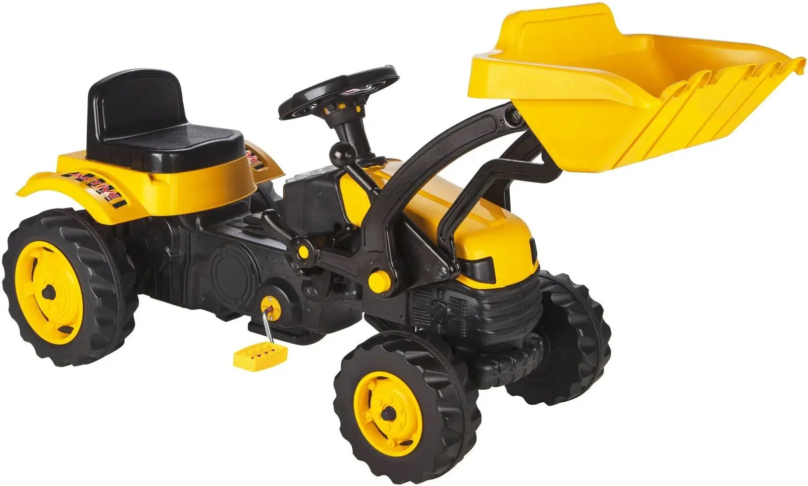 Tractor-excavator cu pedale Pilsan Active (Black/Yellow)
