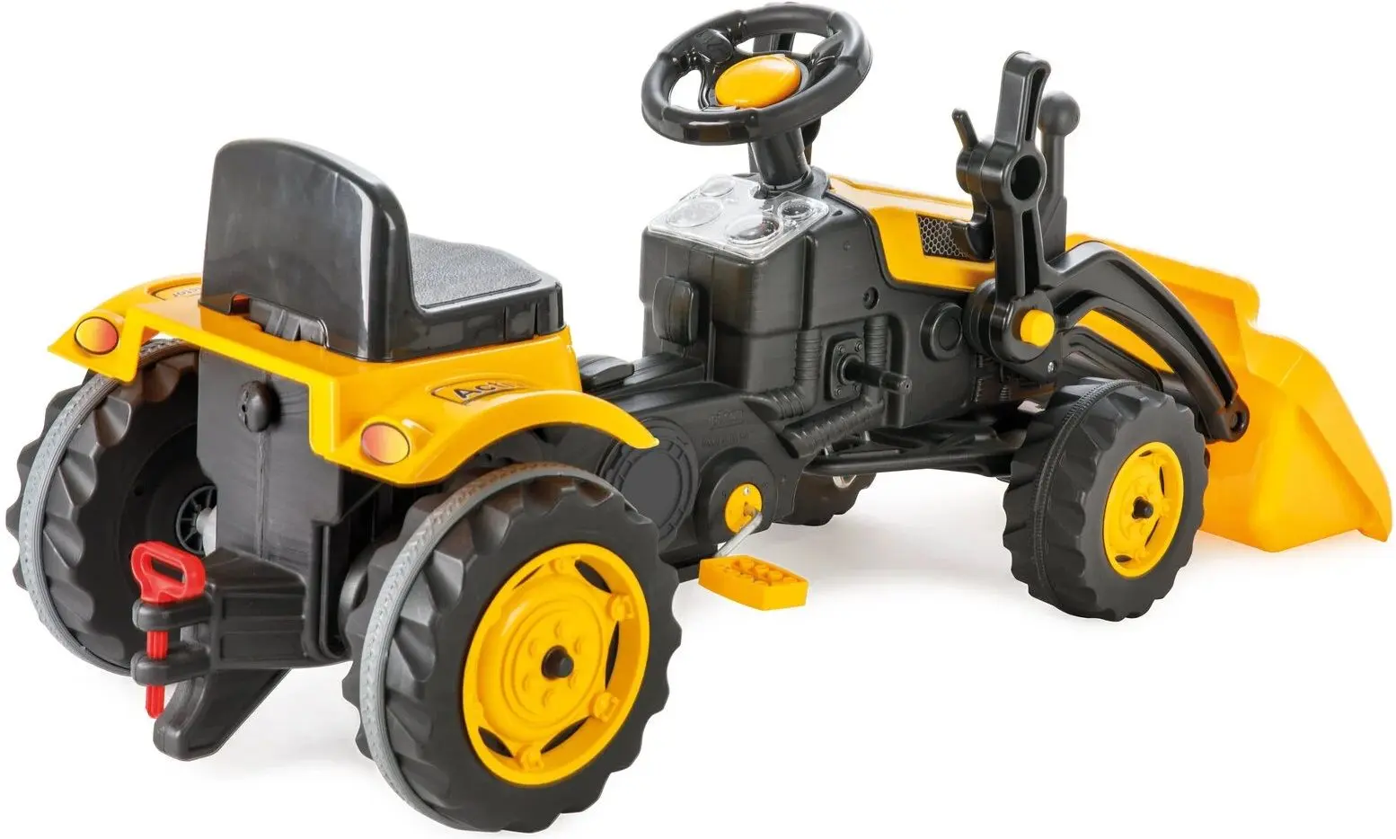 Tractor-excavator cu pedale Pilsan Active (Black/Yellow)