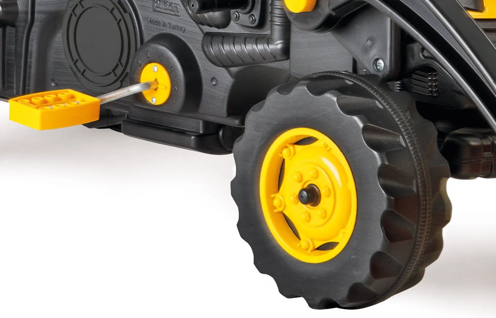 Tractor-excavator cu pedale Pilsan Active (Black/Yellow)