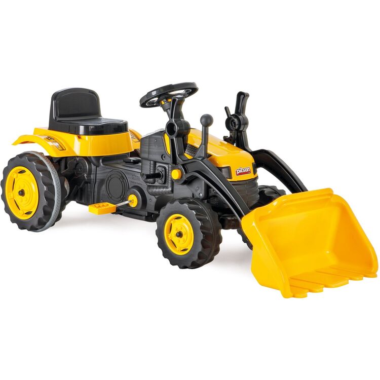 Педальный трактор-экскаватор Pilsan Active (Black/Yellow)