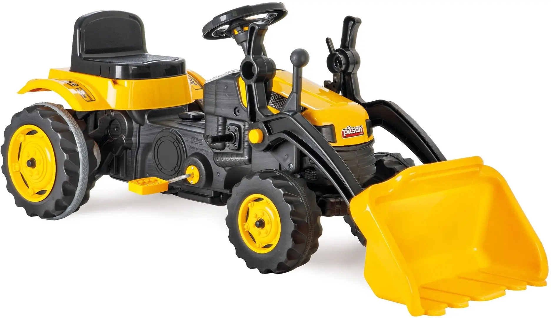 Tractor-excavator cu pedale Pilsan Active (Black/Yellow)