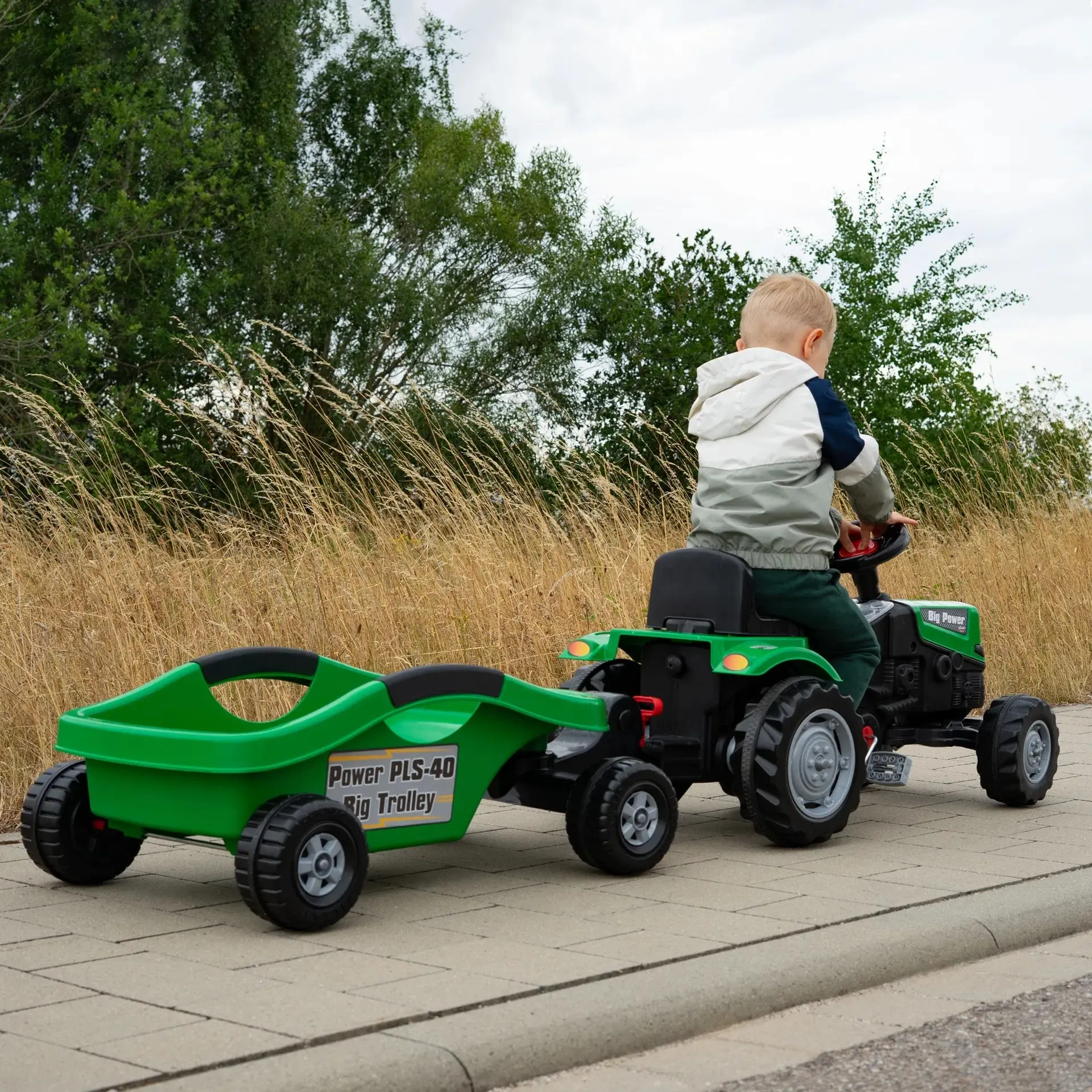 Tractor pedale cu remorca Pilsan Big Power 07320 (Green)