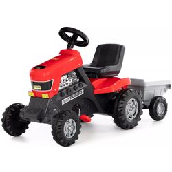 Tractor pedale cu remorca Полесье Turbo 52681 (Red)