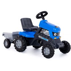 Педальный трактор с прицепом Polesie Turbo (Blue) Thumb