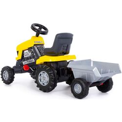 Tractor cu pedale si remorca Polesie Turbo (Yellow) Thumb