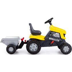 Tractor cu pedale si remorca Polesie Turbo (Yellow) Thumb