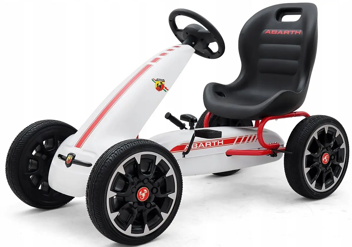 Carting cu pedale Ramiz Abarth (White)
