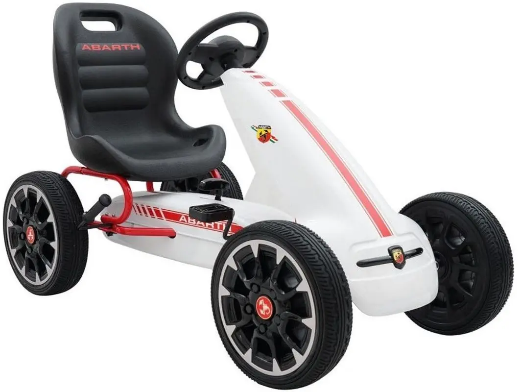 Carting cu pedale Ramiz Abarth (White)