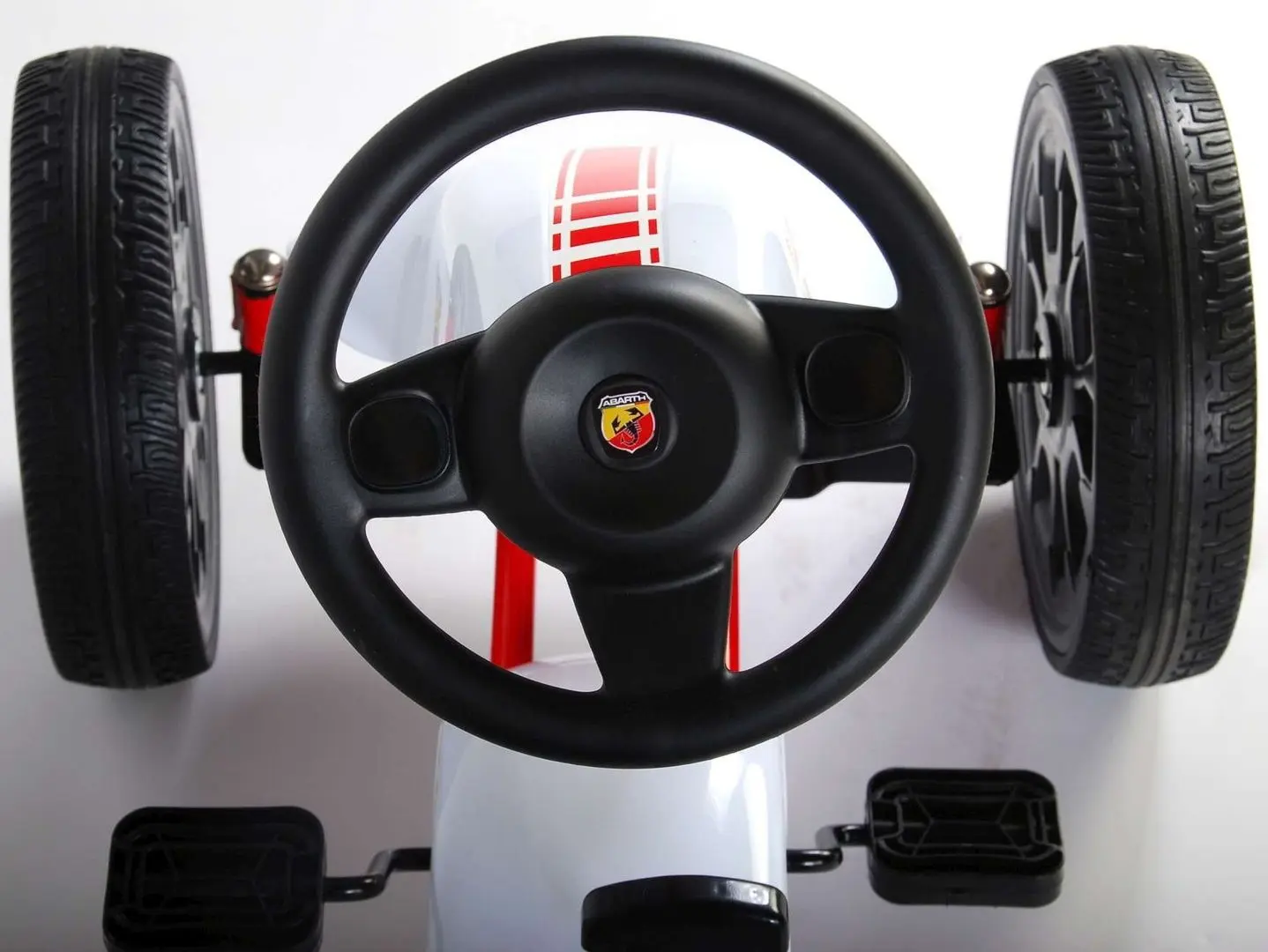 Carting cu pedale Ramiz Abarth (White)