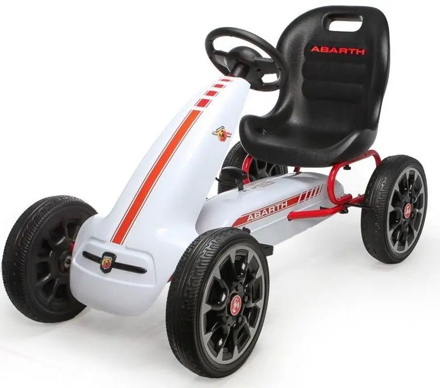 Carting cu pedale Ramiz Abarth (White)