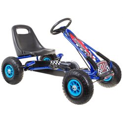 Carting cu pedale Ramiz Go-kart Air (Blue/Black)