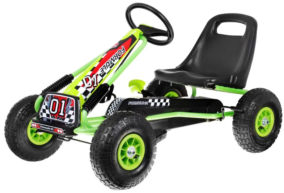 Carting cu pedale Ramiz Go-kart Air (Green)