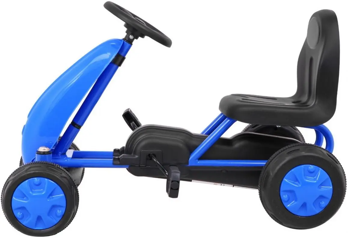 Carting cu pedale Ramiz Go-kart (Blue/Black)