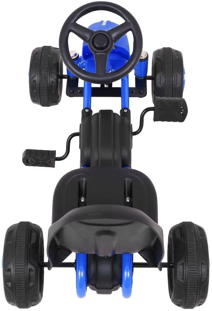 Carting cu pedale Ramiz Go-kart (Blue/Black)