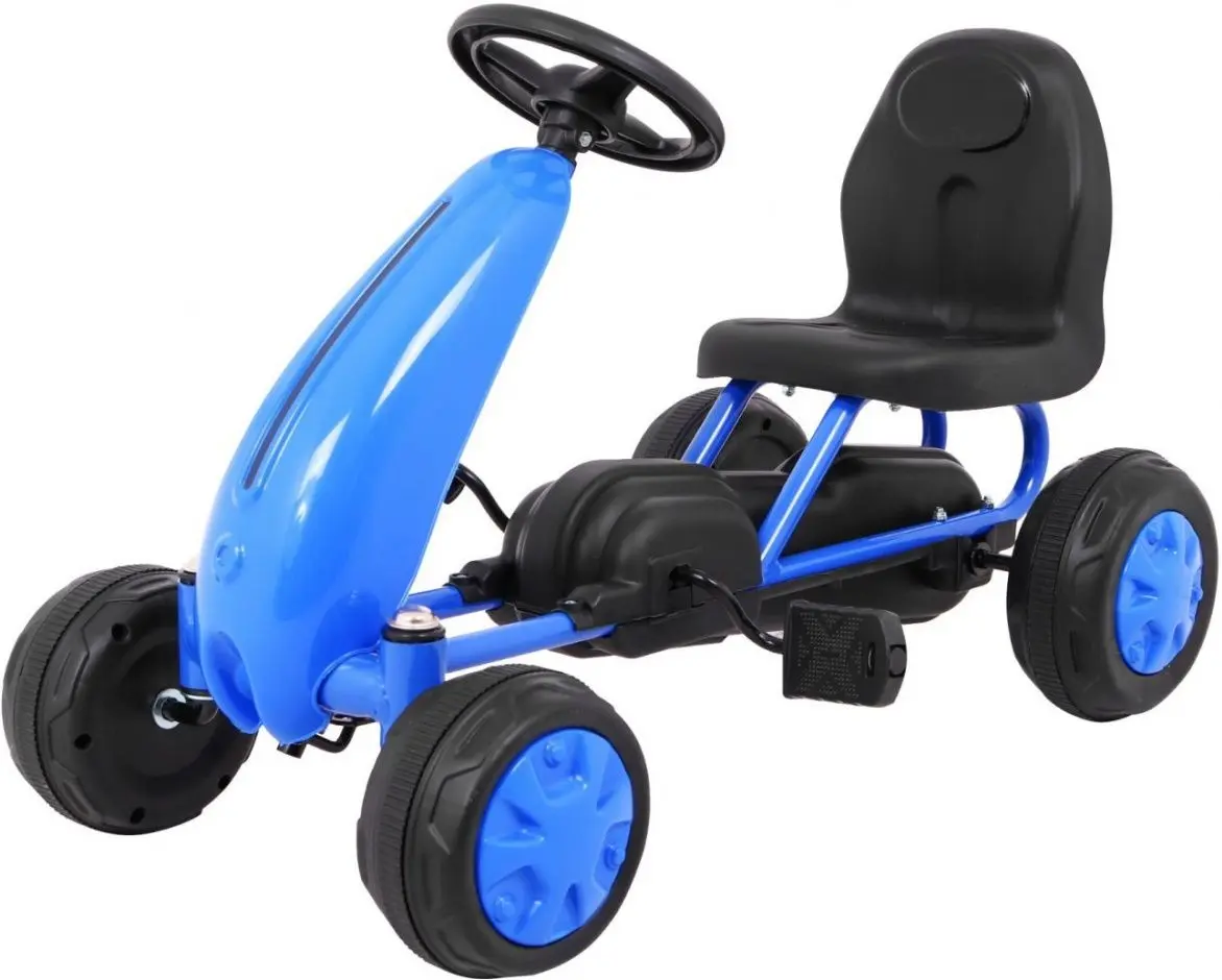 Carting cu pedale Ramiz Go-kart (Blue/Black)