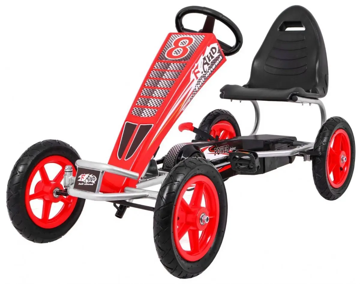 Carting cu pedale Ramiz Gokart Full Ahead AIR (Red/Black)