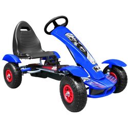Carting cu pedale Ramiz Large Go-Kart Pumped (Blue/Black) Thumb