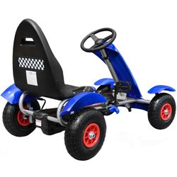 Carting cu pedale Ramiz Large Go-Kart Pumped (Blue/Black) Thumb