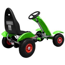 Carting cu pedale Ramiz Large Go-Kart Pumped (Green/Black) Thumb