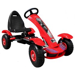 Carting cu pedale Ramiz Large Go-Kart Pumped (Red/Black) Thumb