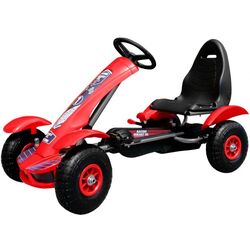 Carting cu pedale Ramiz Large Go-Kart Pumped (Red/Black) Thumb