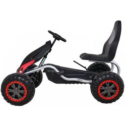 Carting cu pedale Ramiz Large Go-kart Strong (Black/Red) Thumb