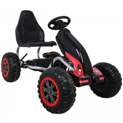 Carting cu pedale Ramiz Large Go-kart Strong (Black/Red) Thumb