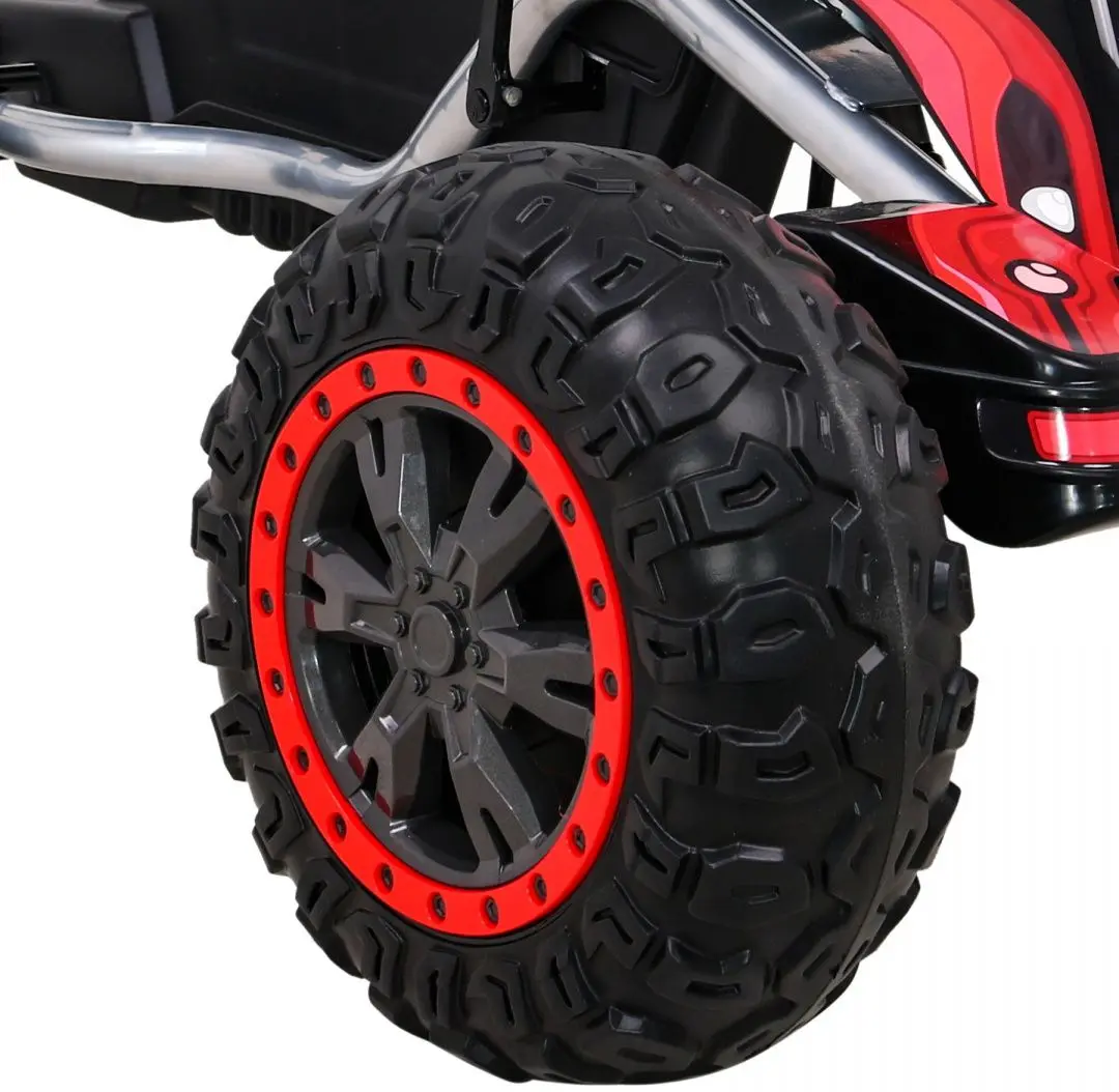 Carting cu pedale Ramiz Large Go-kart Strong (Black/Red)